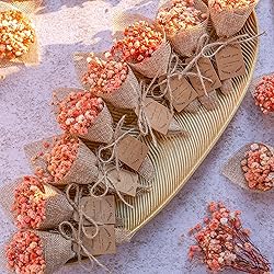 20-Piece set Mini Magnet Dried Flowers Bouquet for