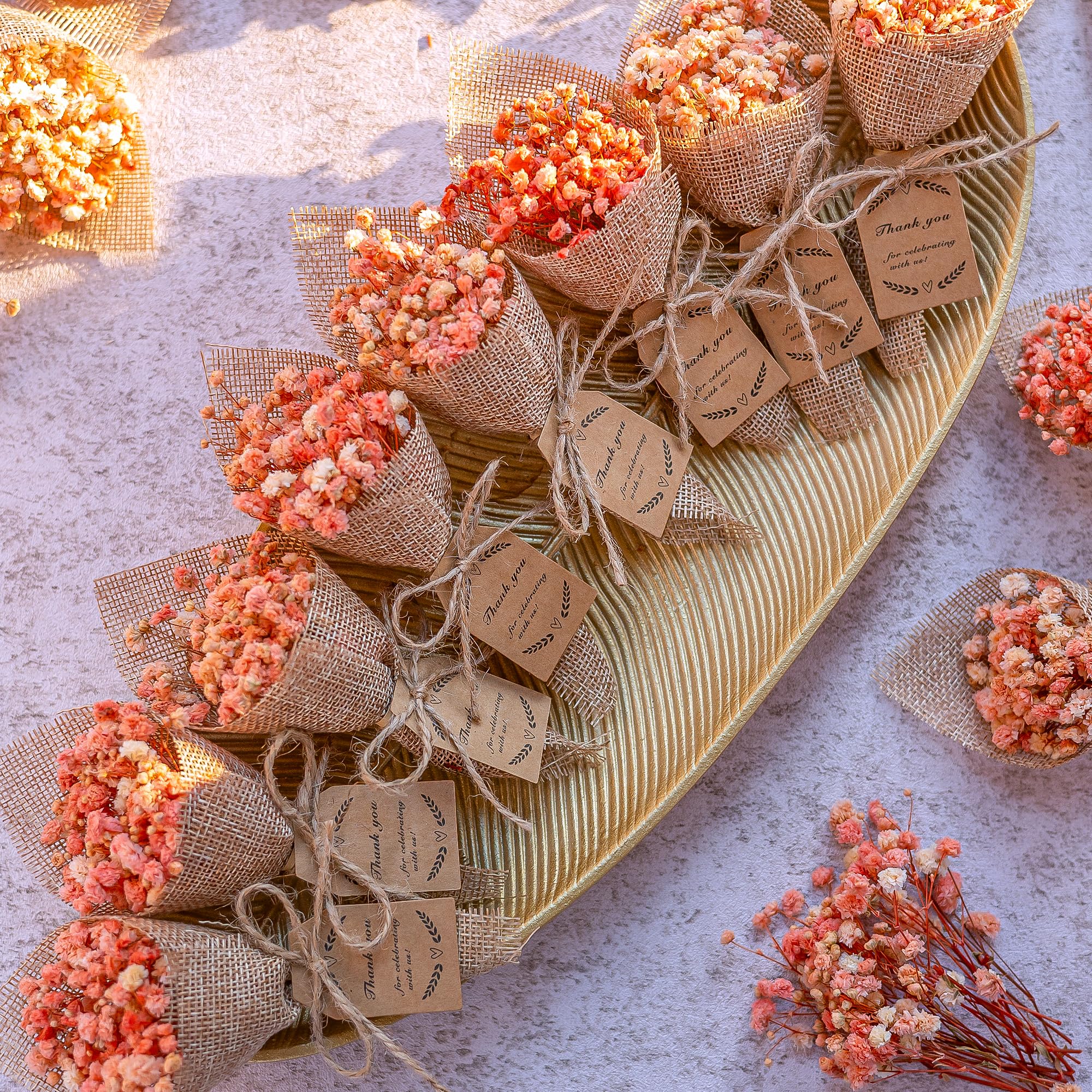 20-Piece set Mini Magnet Dried Flowers Bouquet for