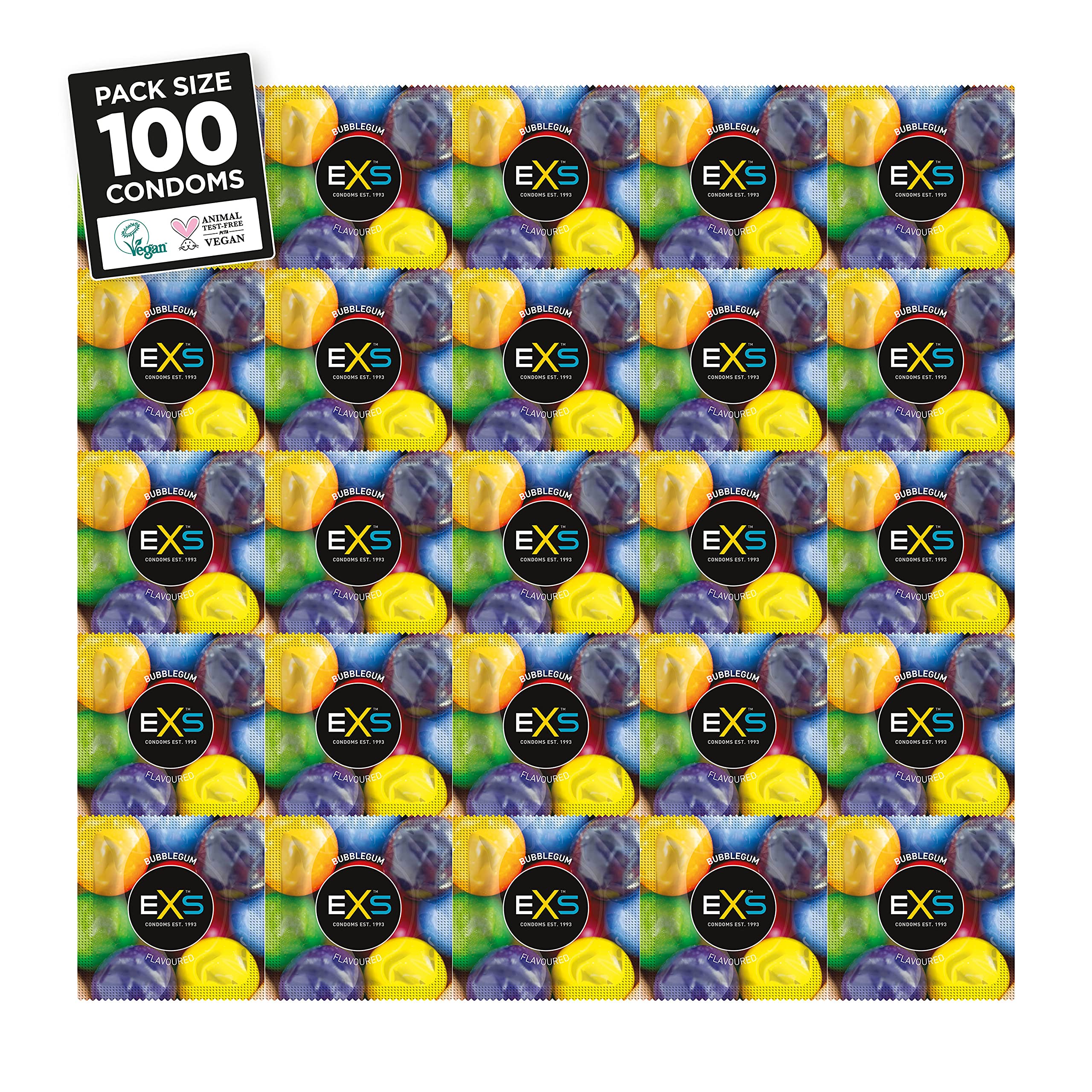 EXS Condoms Bubblegum Rap Condoms, 1.53 kg