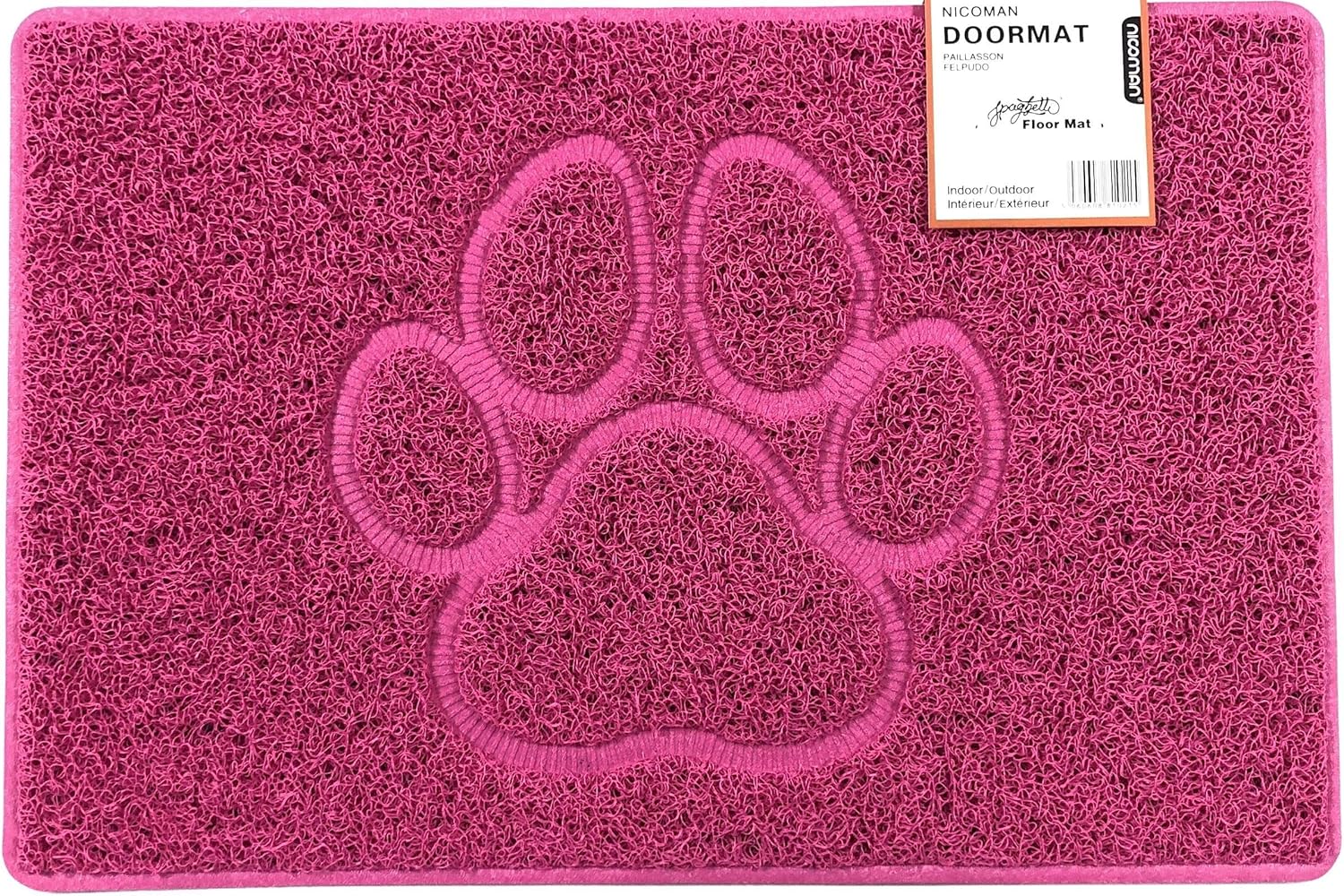 PAW Embossed Shape Door Mat DirtTrapper JetWashable Doormat