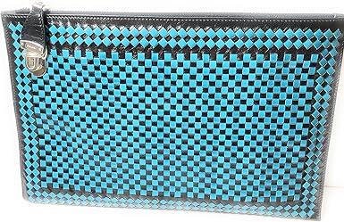 prada blue clutch