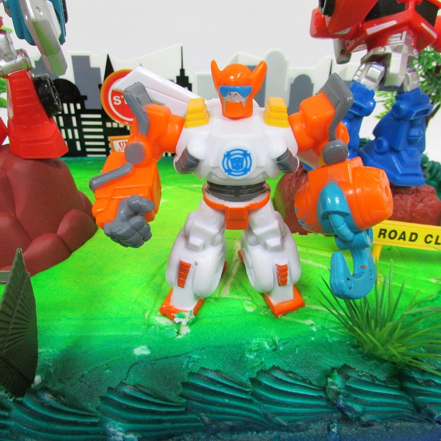 Transformers 16 Piece Birthday Cake Topper Set Featuring