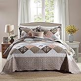 Travan 3-Piece King Quilt Sets with Shams Oversized Bedding Bedspread Reversible Soft Coverlet Set, King Size