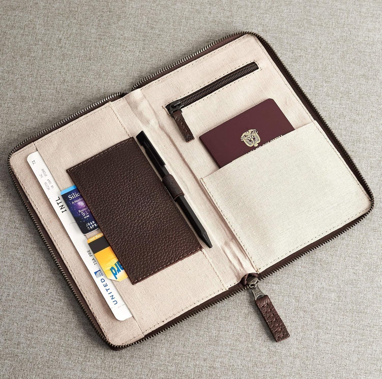 customized travel document wallet