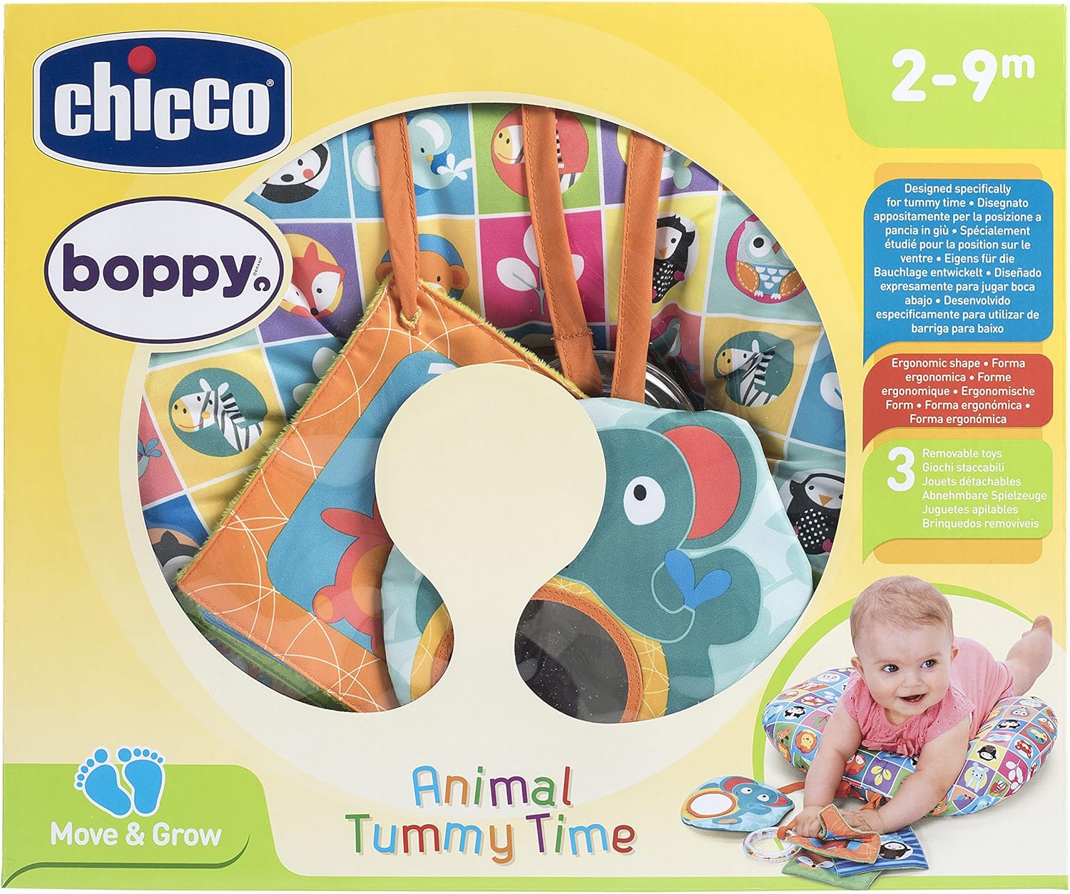 chicco boppy tummy time pillow