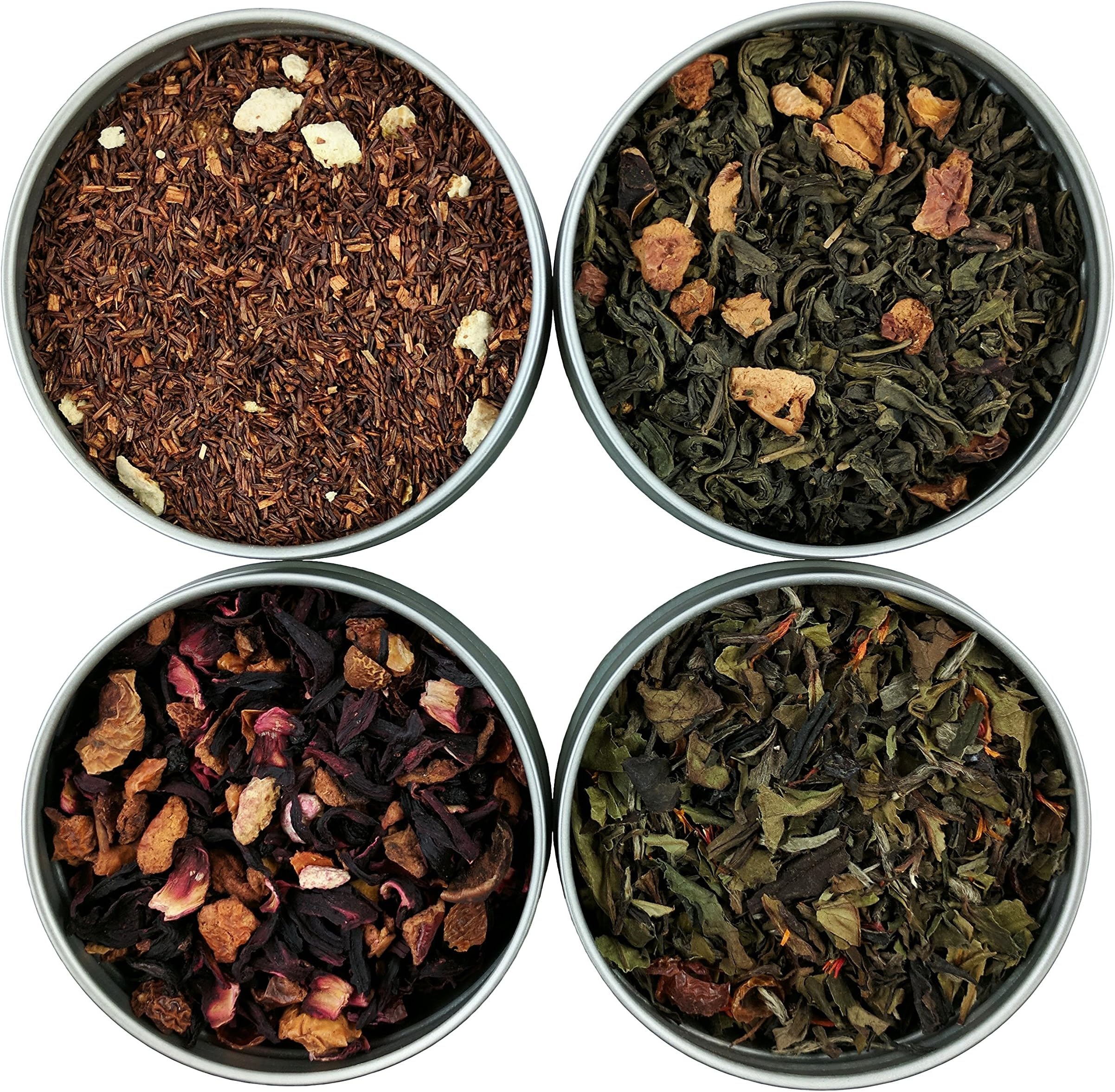 Heavenly Tea Leaves Fruit Loose Leaf Tea Sampler, 4 Fruity Loose Leaf Teas - Perfect For Iced & Hot Tea