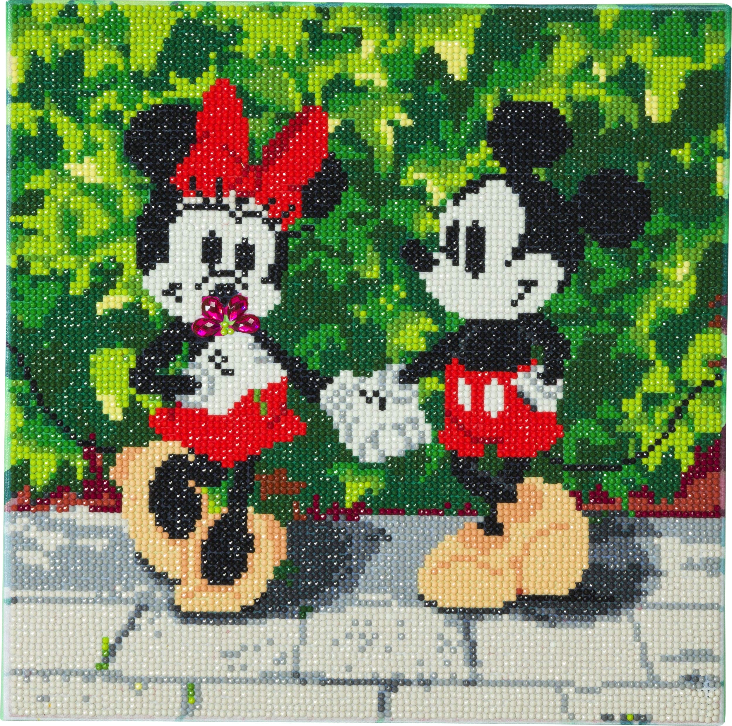 Minnie and Mickey, 30x30cm Crystal Art Kit