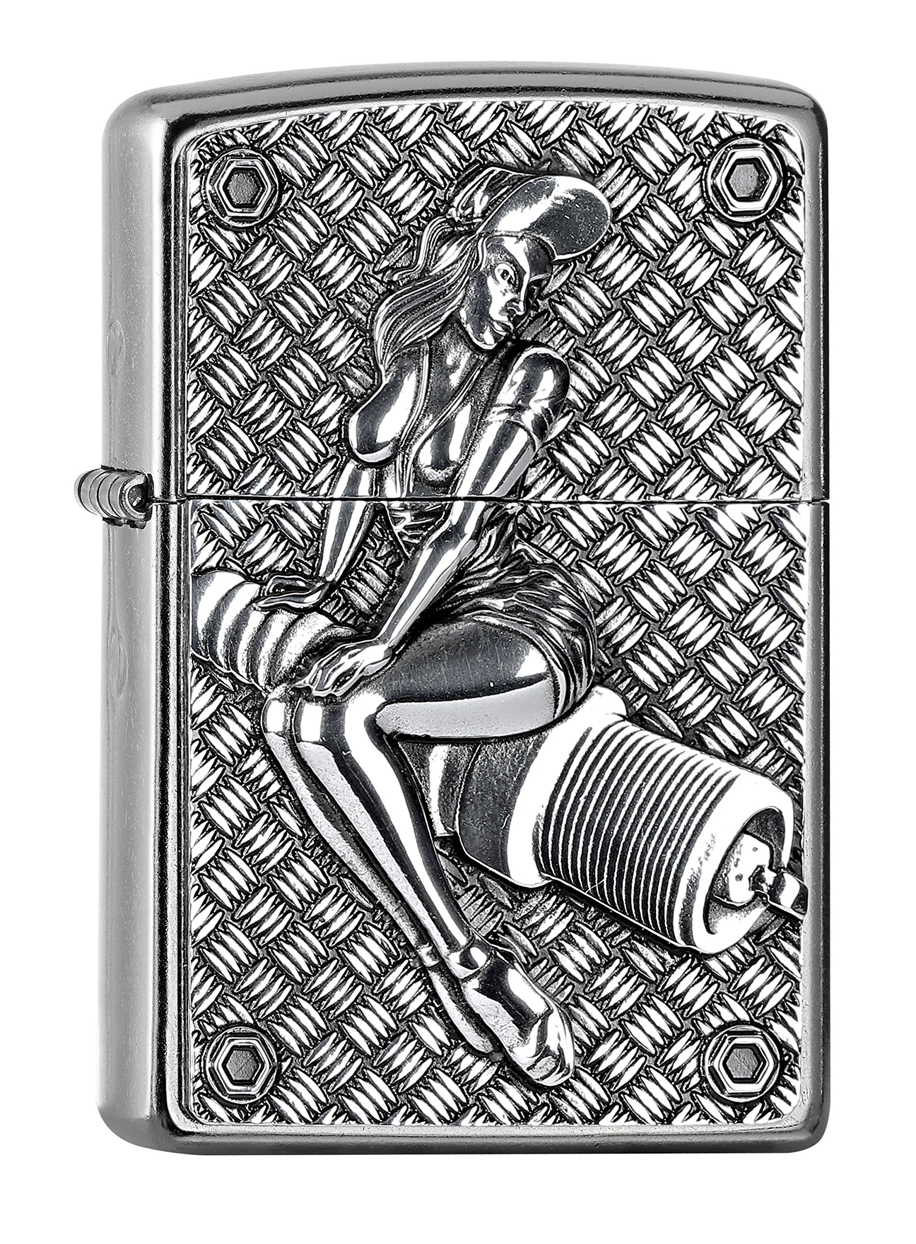 Zippo 2005727 Lighter, Brass, Chrome, 5.5 x 3.5 x 1 cm