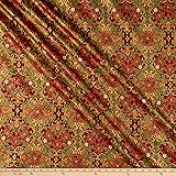 Kaufman Holiday Flourish 12 Metallic Trellis Red