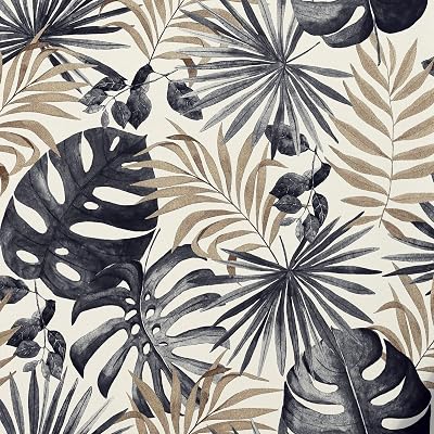 Arthouse Jungle Wall Wallpaper with Gold Highlights 10.05m x 0.53m