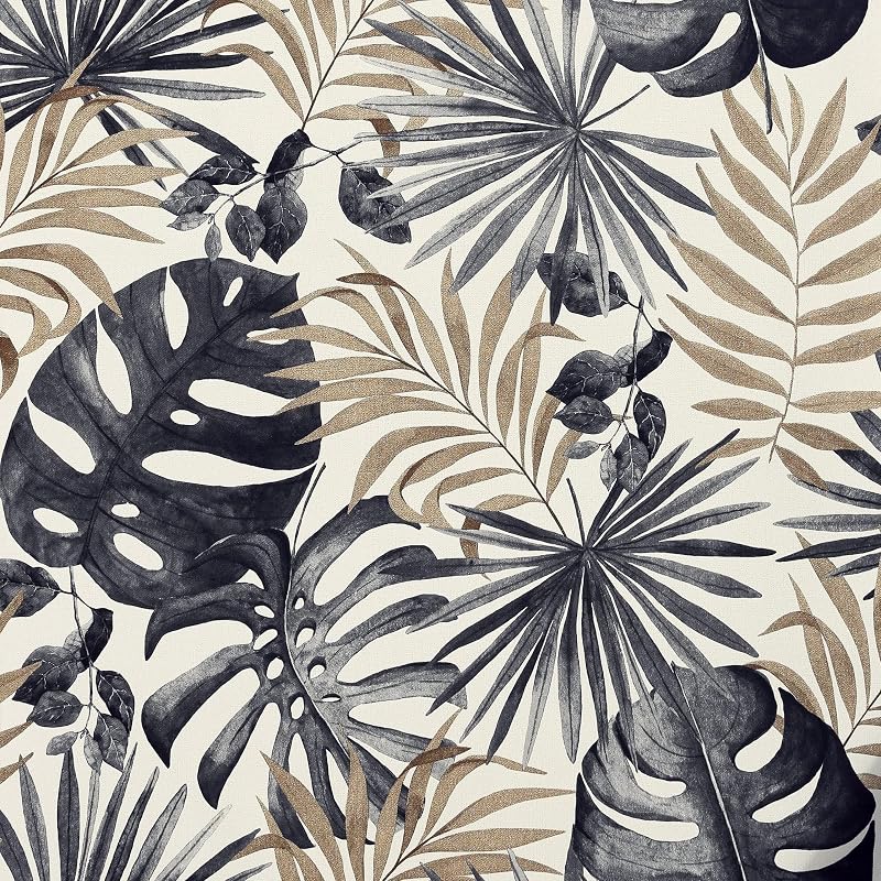Arthouse Jungle Wall Wallpaper with Gold Highlights 10.05m x 0.53m