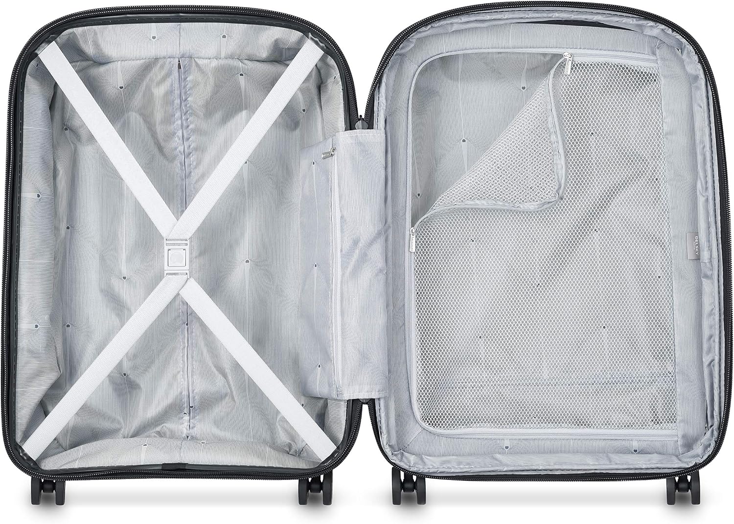 DELSEY PARIS - BELMONT PLUS - Slim rigid cabin suitcase - 55x40x20 cm - 33 liters - XS - Black, S Slim (55cm) - Image 4