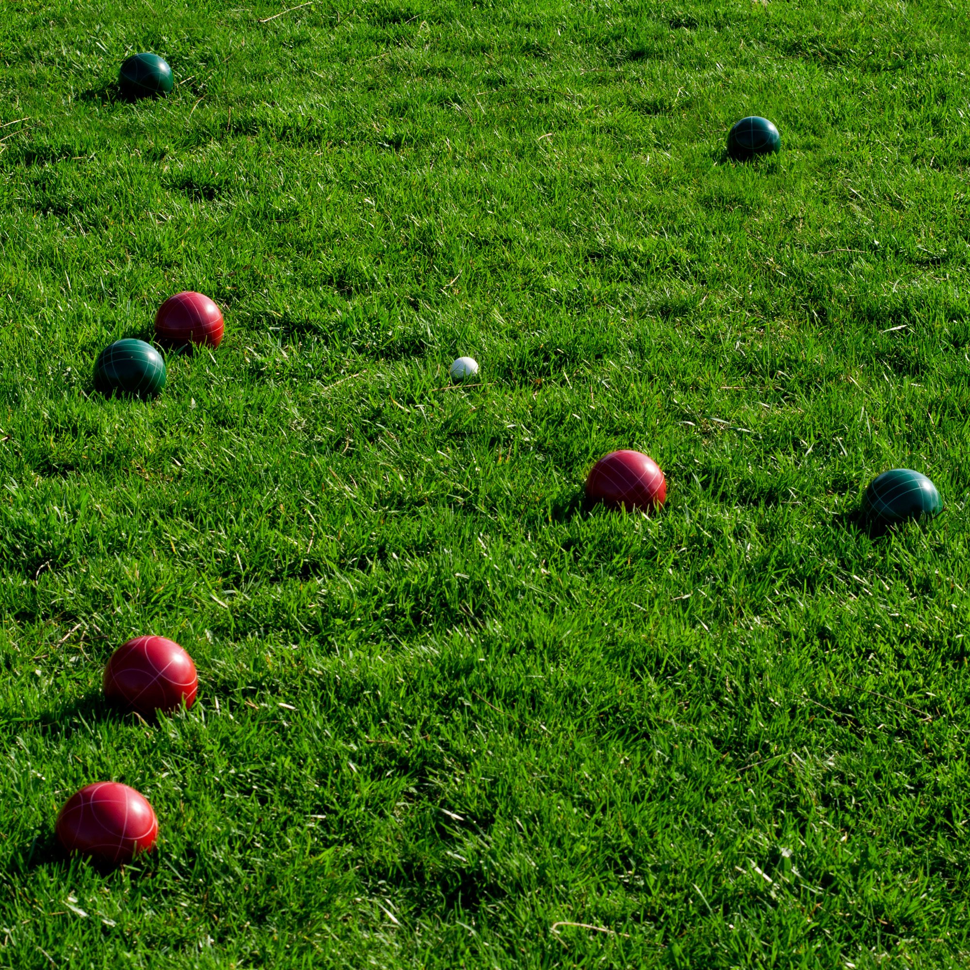 Bocce Ball Set Regulation Outdoor Family Bocce Game for Backyard, Lawn