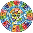 KC Cubs ABC Alphabet, Seasons, Months and Days of The Week Educational Learning & Fun Game Play Area Non Slip Boy & Girl Kids Rug Carpet for Children Bedroom, Toddler Classroom & Baby Playroom Mat