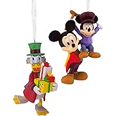 Hallmark Disney Mickey's Christmas Carol Christmas Ornaments, Set of 2