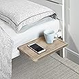 SunnyPoint Bedside Shelf, Office Divider Shelf; Clamp on Shelf for Bunk Bed, Lofts & Bed Frame. (Standard - 13.78" X 9.84" X 2.21", Natural Wood)