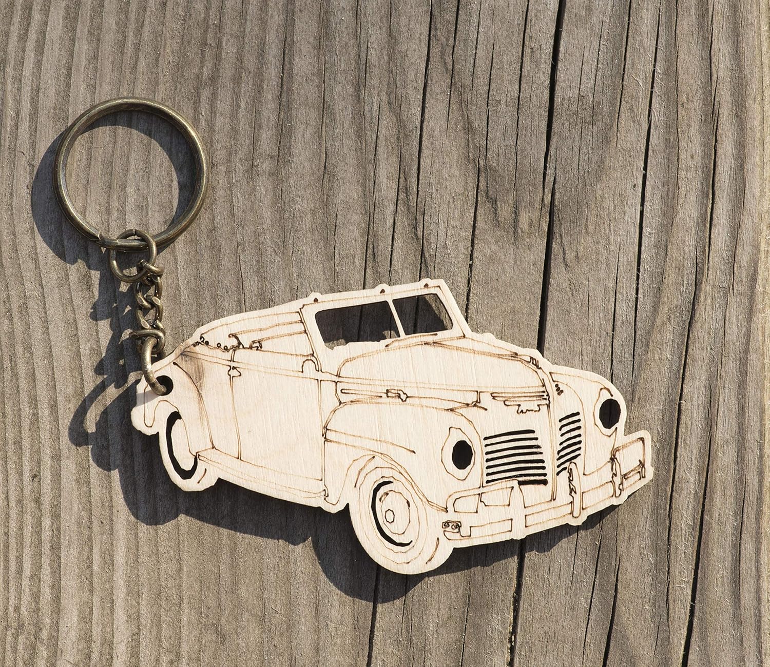 Wooden Keychain Retro Car Vintage Car Keyring Lover Old Car Cool Gift 53 Amazon Ca Handmade
