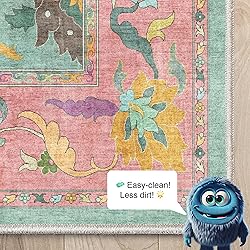Well Woven Apollo Botanical Birds Ushak Washable