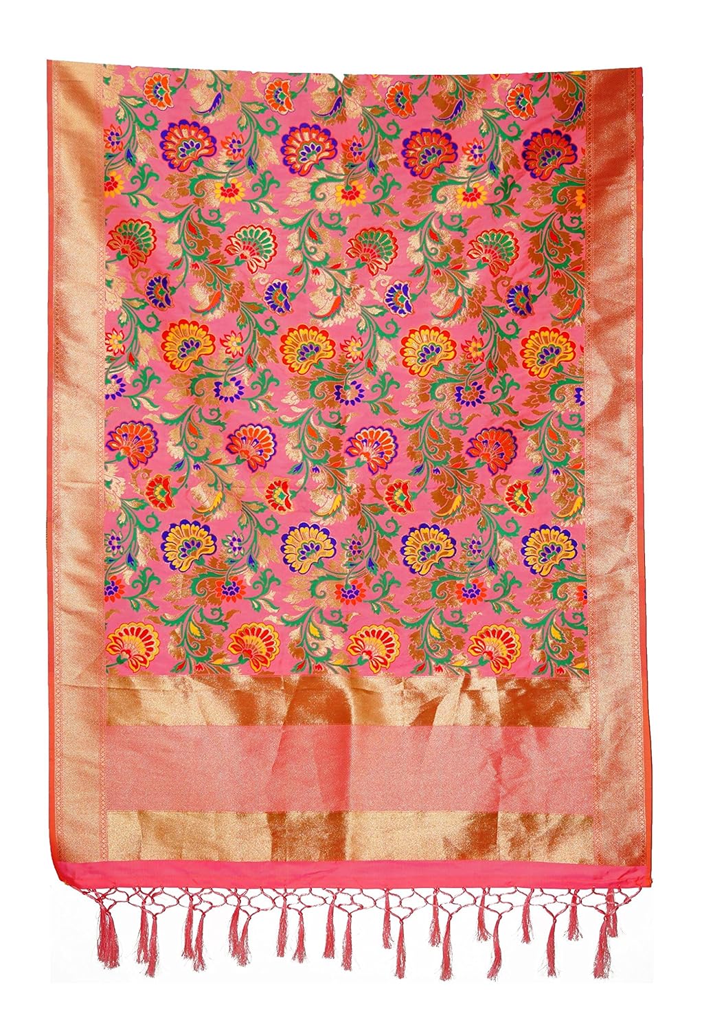 silk zone women's weaving banarasi dupatta, free size (multicolour,jp 41)
