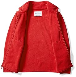 Amazon Essentials Boys' Polar Fleece Full-Zip Mock