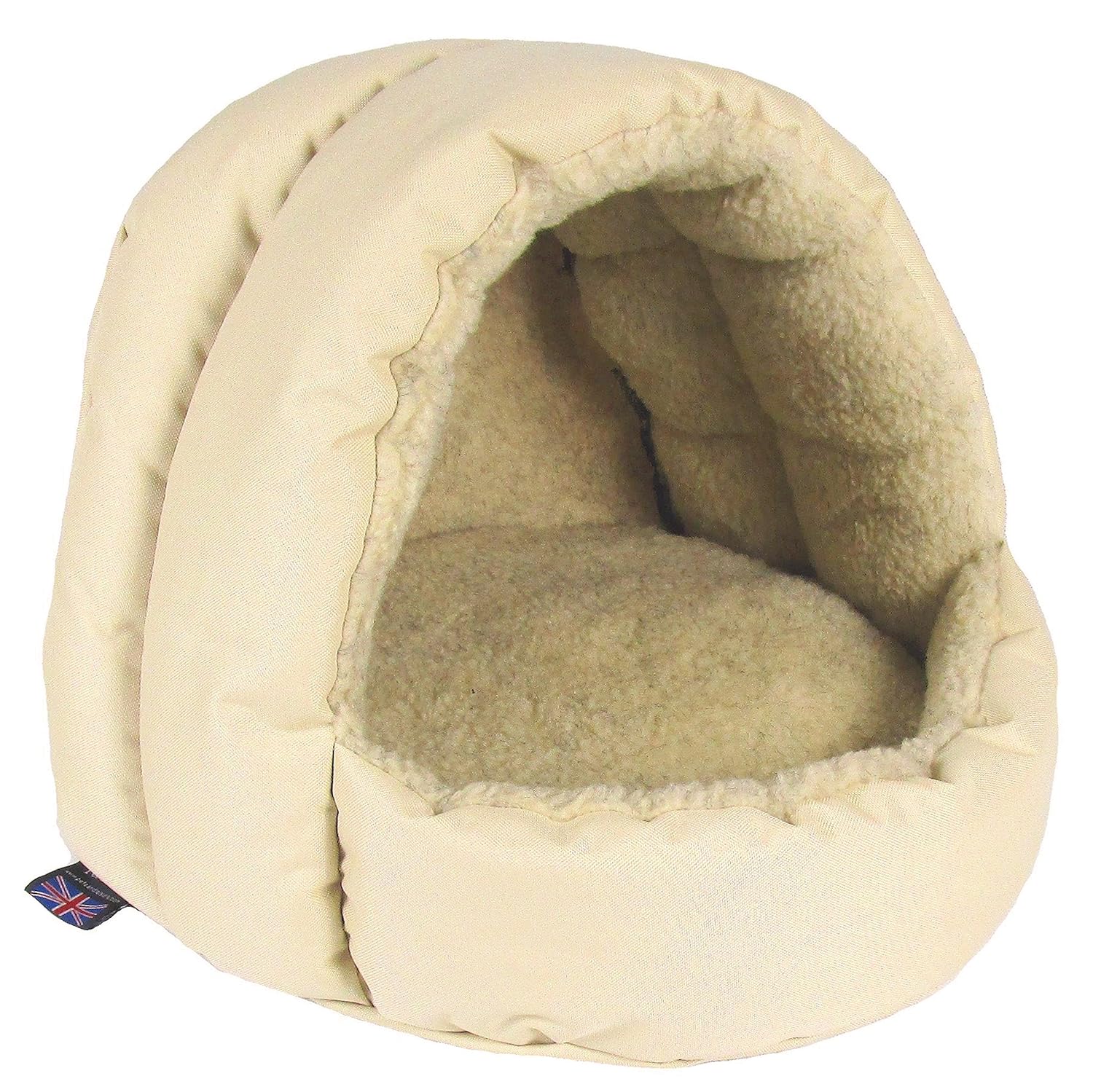 P&L Superior Pet Beds Sherpa Fleece Lined Hooded Cat Beds, 38 x 36 x 33