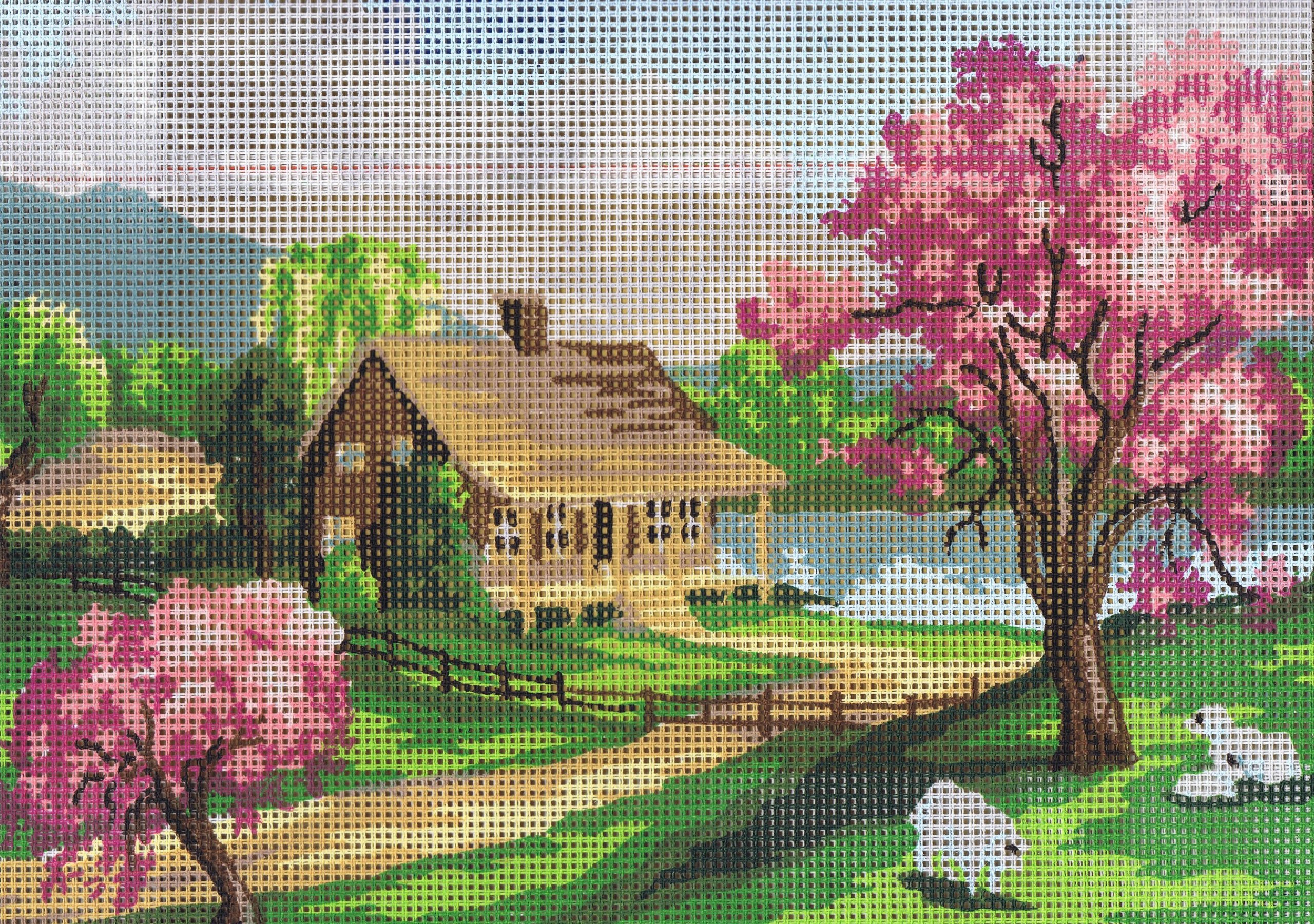 Collection D'Art Tapestry Kit Spring, 100 Percent Cotton, Multi-Colour, 38 x 25 x 0.5 cm