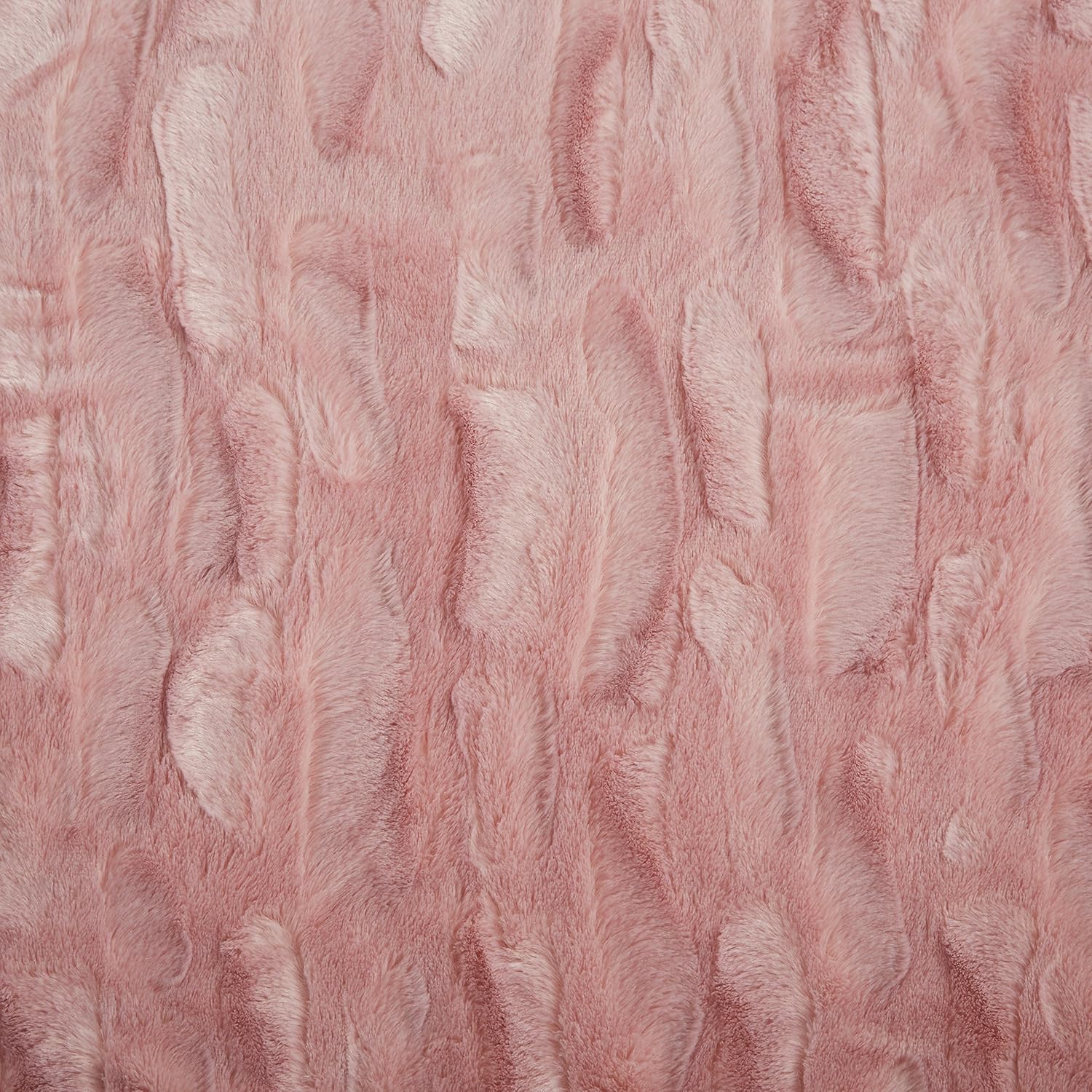 Tache 50x60 Faux Fur Blush Light Dusty Rose Gold Pink Super Soft Warm Throw Blanket: Home & Kitchen