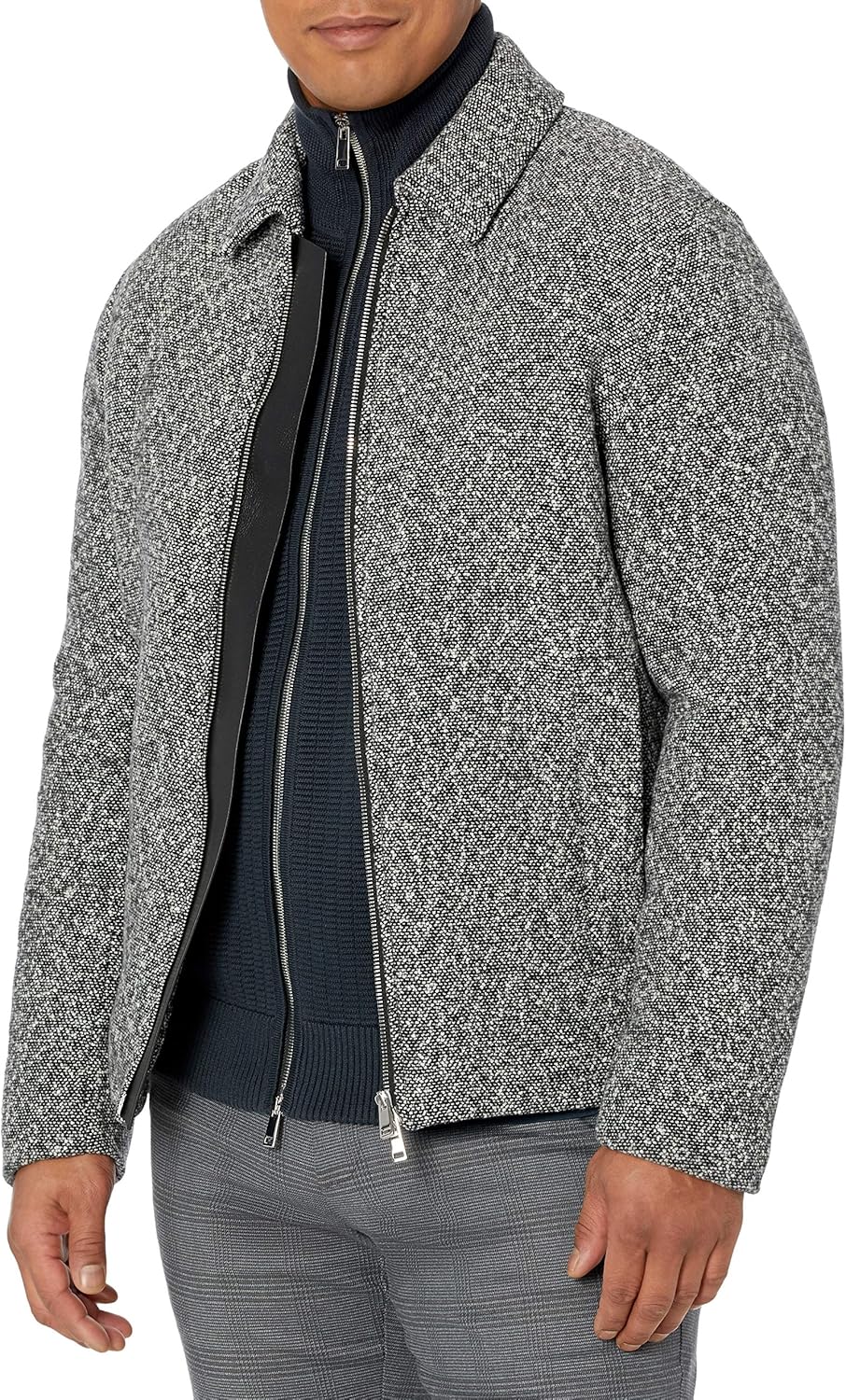 Theory Men's Boucle Wool Jacket Blend Coat Amazon.co.uk Clothing