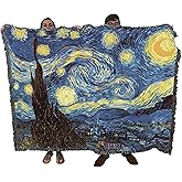 Pure Country Weavers Starry Night Blanket by Vincent Van Gogh - Fine Art Gift Tapestry Throw Woven from Cotton - Made in The USA (72x54)