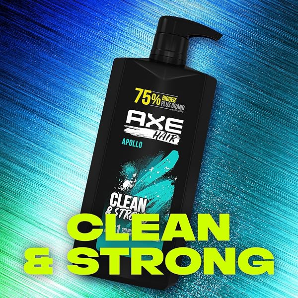 AXE 2-IN-1 SHAMPOO & CONDITIONER FOR CLEAN & STRONG HAIR APOLLO WASH & CARE SAGE & CEDARWOOD 100% RECYCLED BOTTLE 28 OZ