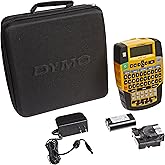 DYMO Rhino 4200 Industrial Label Maker Carry Case Kit with 1 Roll of 1/2" All-Purpose Vinyl Labels, Black on White
