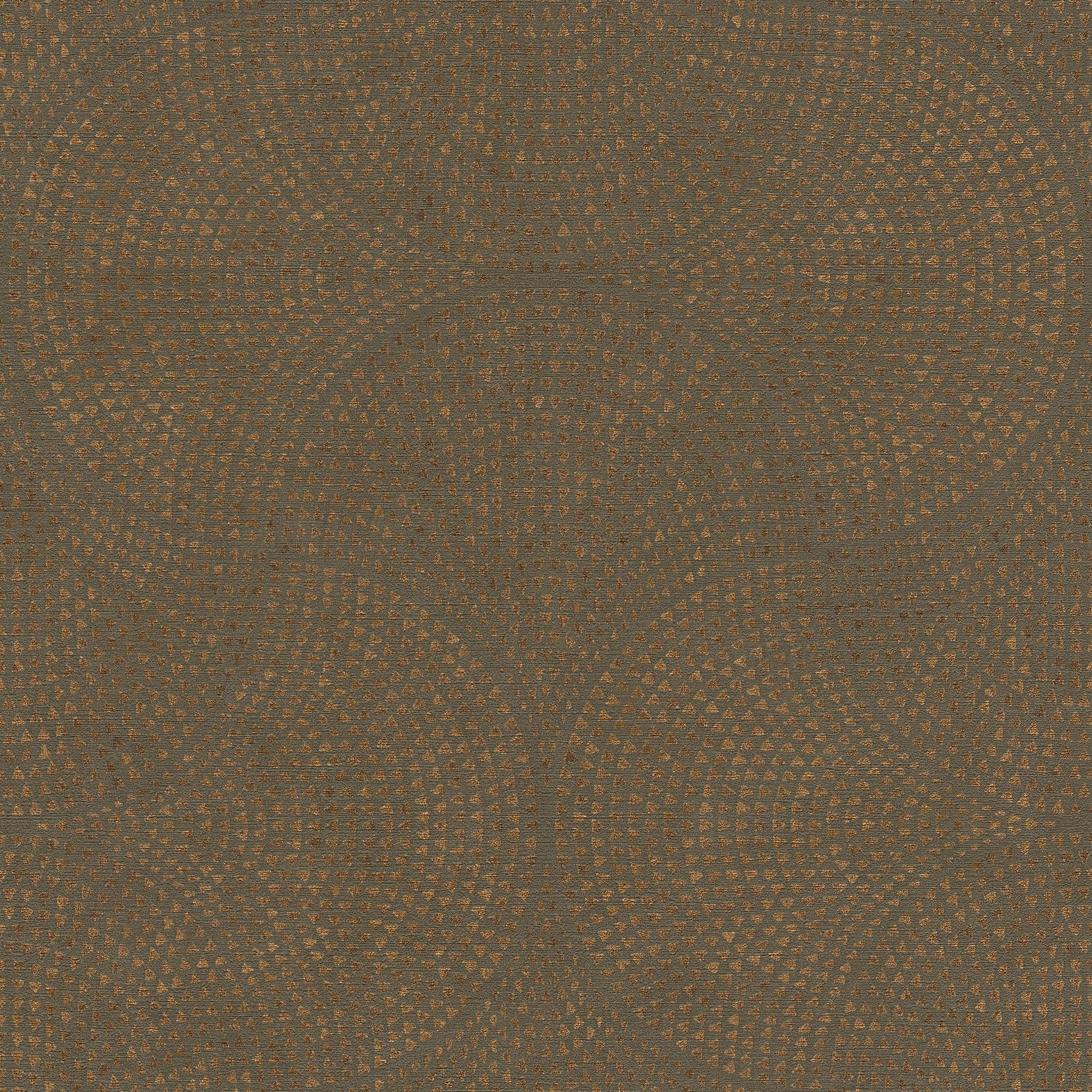 Galerie HV41049 Havana Mosaic Fan Motif Wallpaper, Brown/Gold, 10.05m x 53cm