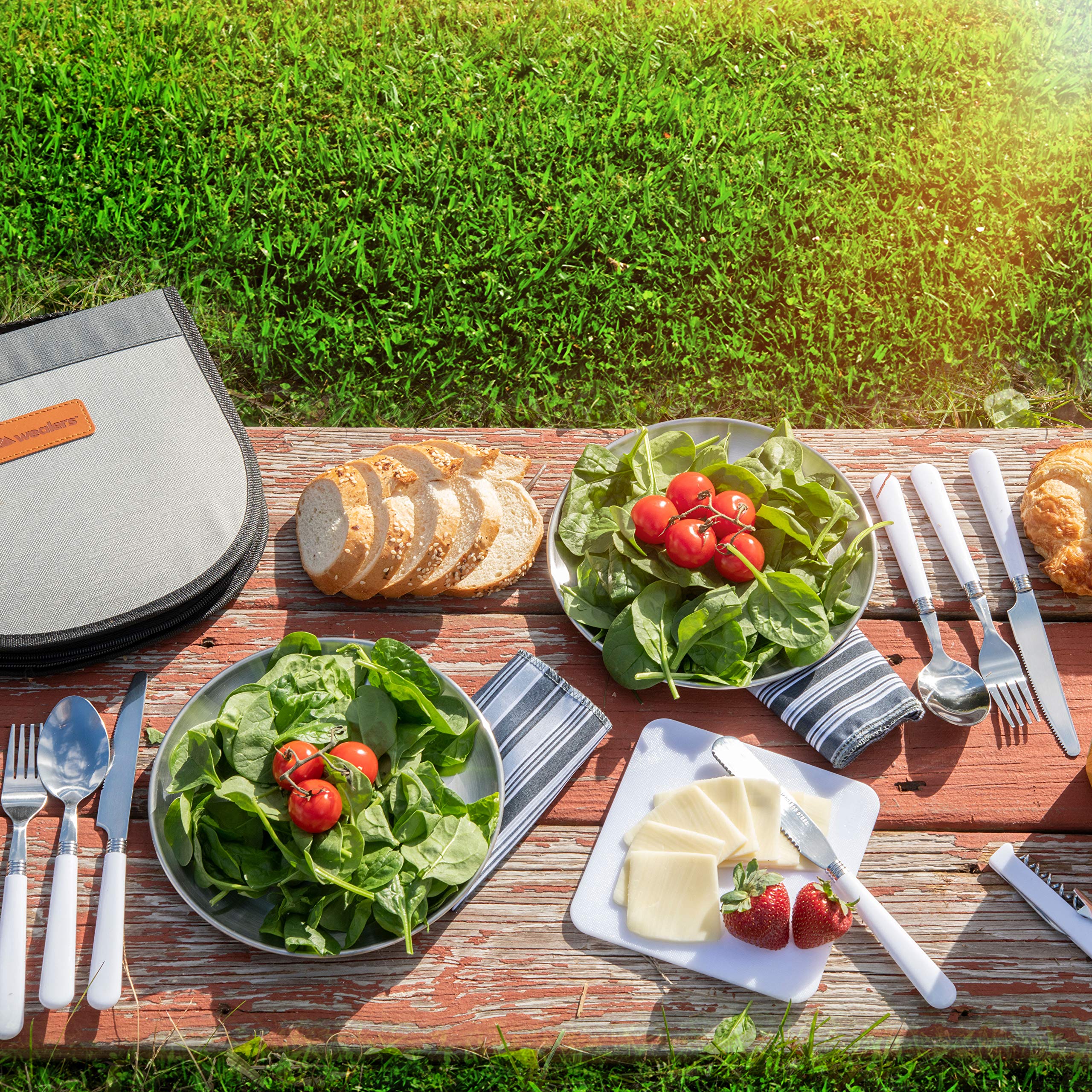 Camping Silverware Kit Cutlery Organizer Mess Kit Utensil Picnic Set