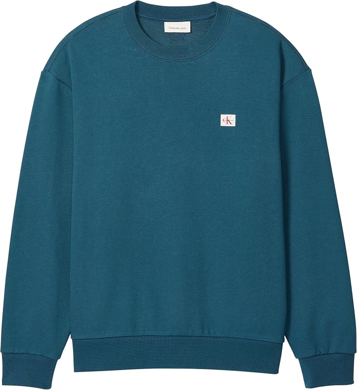 LS 350TERRY EU WHSL Badge CREWNE LV04RC273G Sweat-Shirts pour Homme, Bleu (Bleu Sarcelle), S, Bleu (Bleu Marine Sarcelle), S