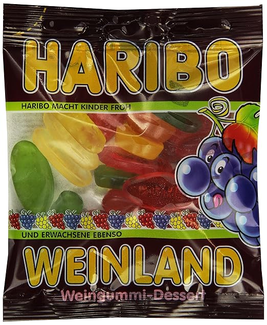 Haribo Weinland Weingummi,30er Pack (30x 100 g Beutel): Amazon.de ...