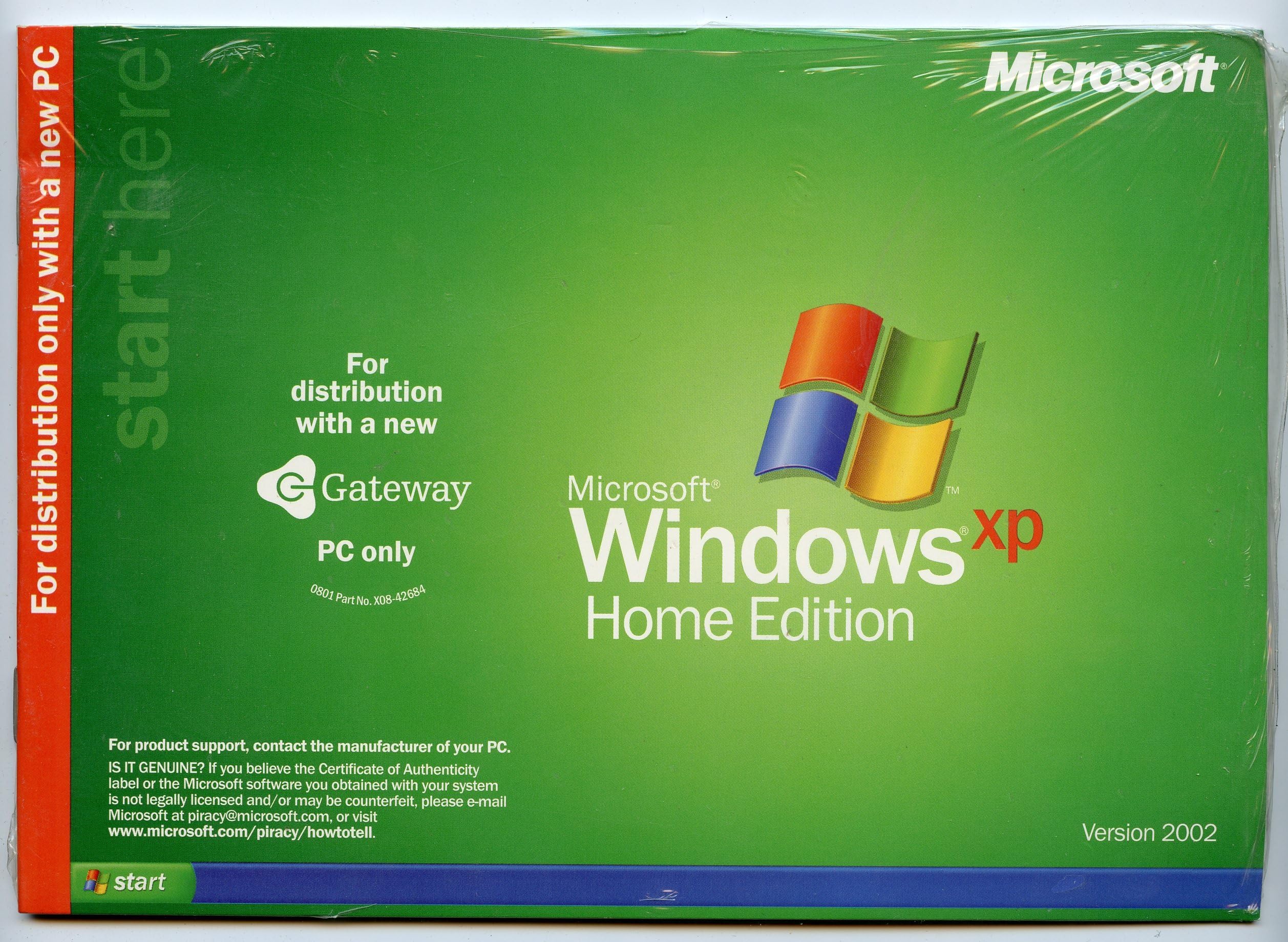 Gateway Operating System Windows XP Home Edition CD