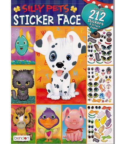 JSTHHTT – 690 Pegatinas Infantiles Reutilizables Con Libro, Animales Y Calcomanías Para Crear Tus Propias Historias