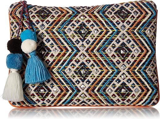 steve madden embroidered clutch