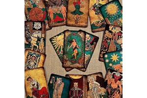 CRAFTERIAN Bright Tarot Cards Deck, 78 Tarot Deck, Original Tarot Cards for Beginners and Experts with Guide Book and Gift Bag, Fortune Telling Game, Divination Tools for All Skill Levels