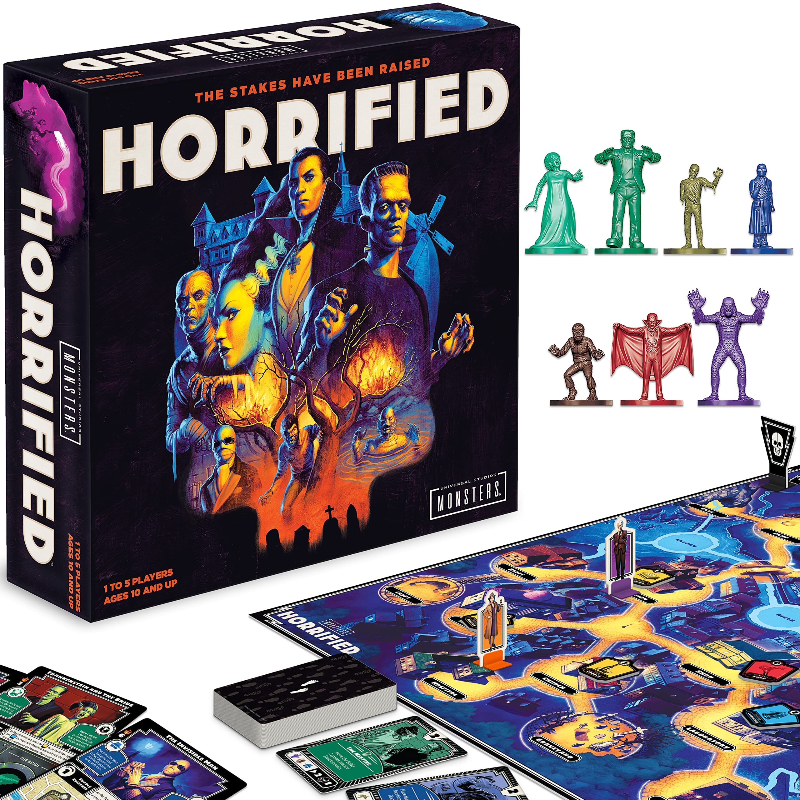 Ravensburger Horrified Universal Monsters Immersive Strategy Board Game for Kids & Adults Age 10 Years Up - 1 to 5 Players