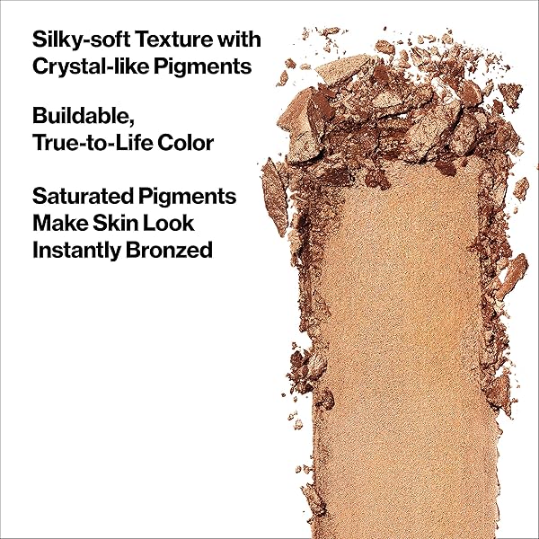 REVLON SKINLIGHTS PRISMATIC POWDER BRONZER, TRANSLUCENT-TO-BUILDABLE COVERAGE, 110 SUNLIT GLOW, 0.31 OZ (PACK OF 1)