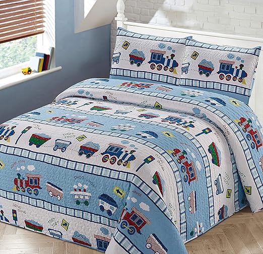 train twin bedding set