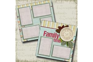 EZSCRAPBOOKS QUICK PAGES Family TIME - Premade Scrapbook Pages - EZ Layout 2715
