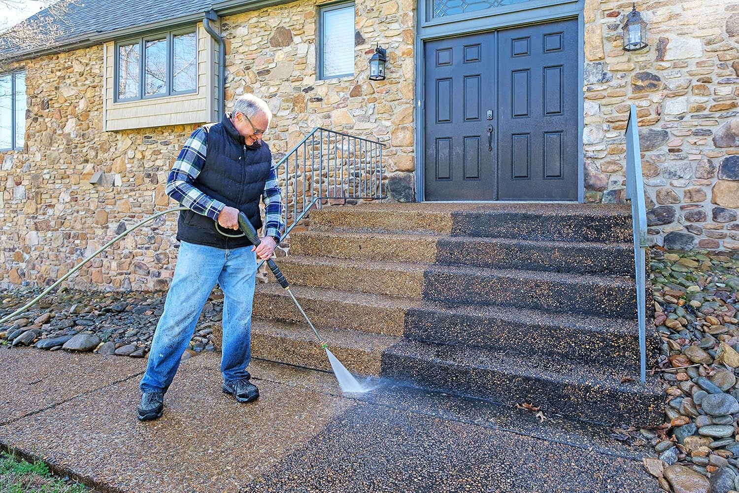 Simpson Cleaning MSH3125 MegaShot Gas Pressure Washer Powered by Honda GC190, 3200 PSI at 2.5 GPM, black: Garden & Outdoor