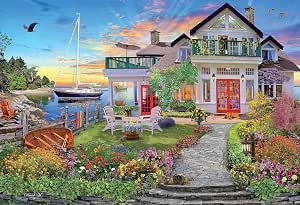 Ceaco 1000 Piece Jigsaw Puzzle - David Maclean "Escape For The Weekend: Desert Paradise" - View #10