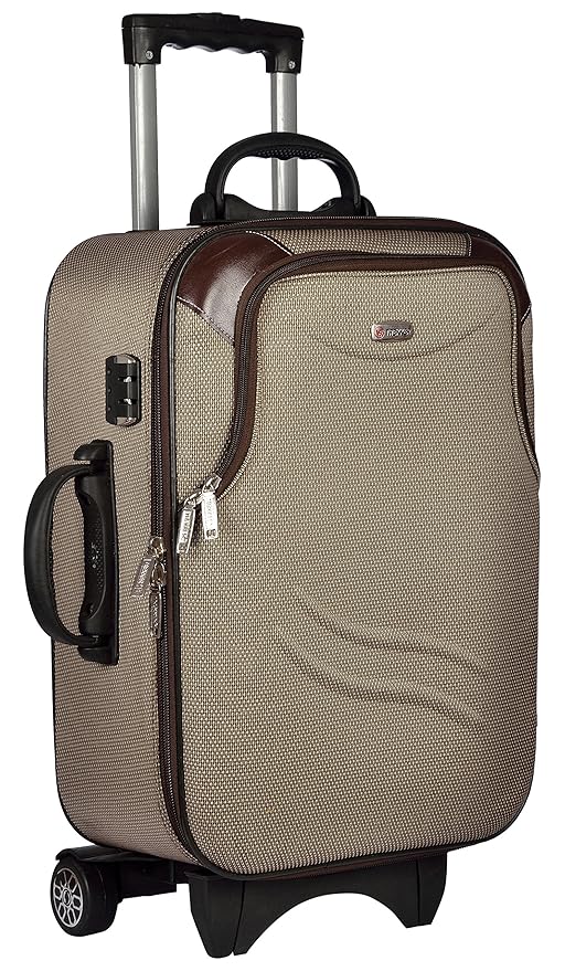TREKKER Polyester Matty 50 Cm Brown Soft Sided Suitcase & Trolley Bag