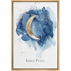 SIGNWIN Framed Canvas Wall Art Inner Peace with...