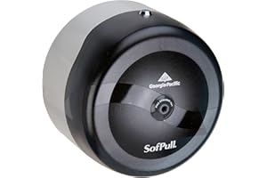 Sofpull Centerpull Toilet Paper Dispenser by GP PRO (Georgia-Pacific), Translucent Smoke, 56501, 10.500" W x 6.750" D x 10.500" H