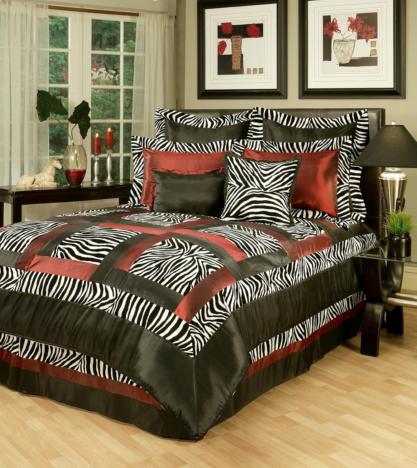 Amazon Com Sherry Kline Jungle Passage Zebra Comforter Set King