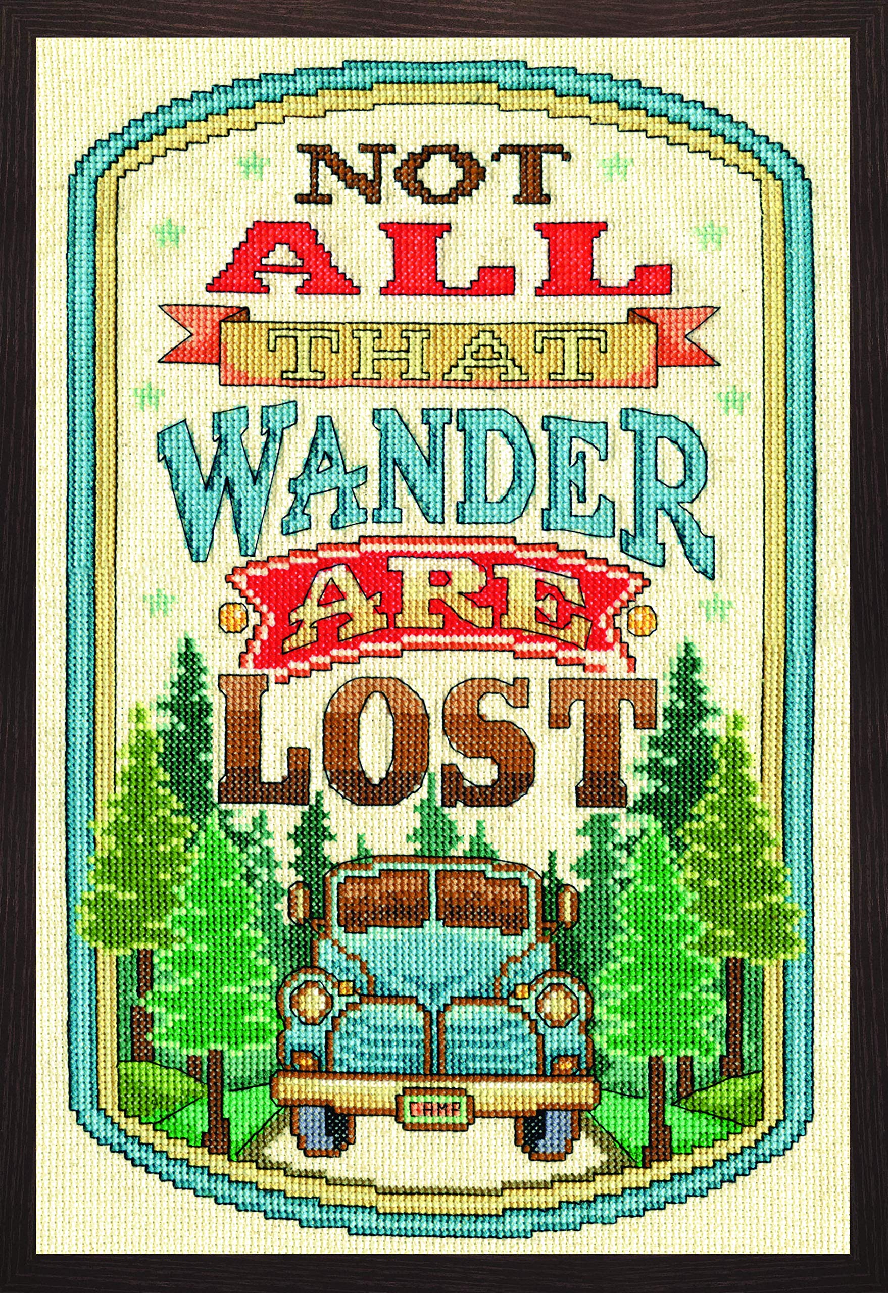 Design Works Crafts Tobin All That Wander, Cotton, Multi-Colour, 20.2 x 25.4 x 0.1 cm